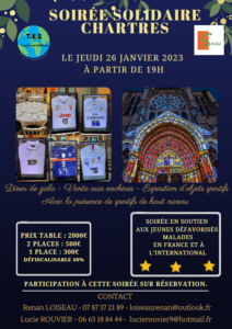 Affiche soirée solidaire Chartres